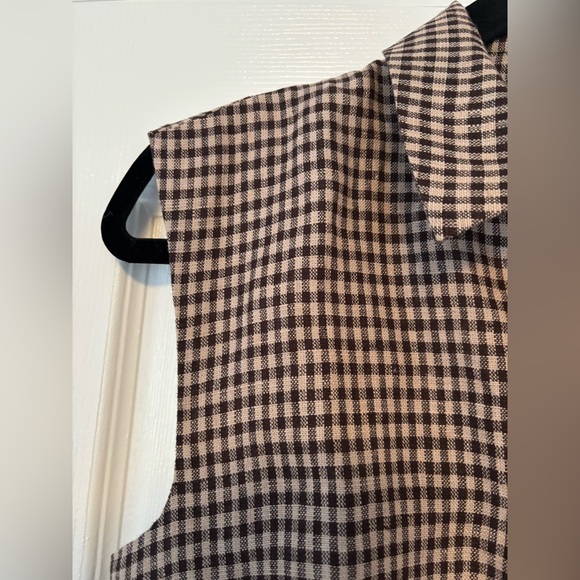 Reformation Ariella Linen Dress Plaid Size 4 - Picture 6 of 11